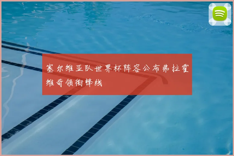 塞尔维亚队世界杯阵容公布弗拉霍维奇领衔锋线